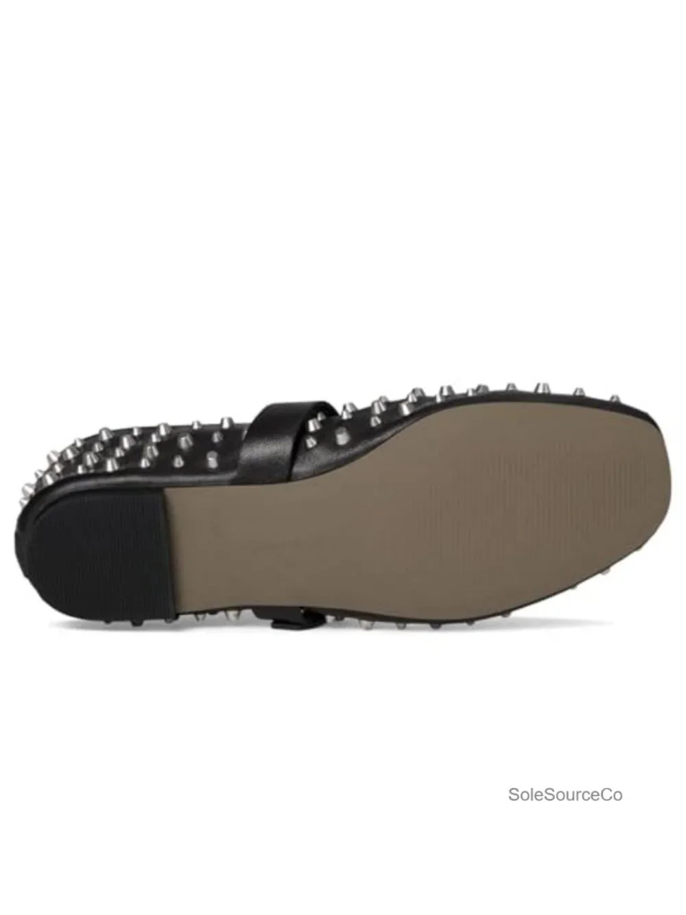 Leather Studded Ballet Flat Sneaker Hybrid with Buckle